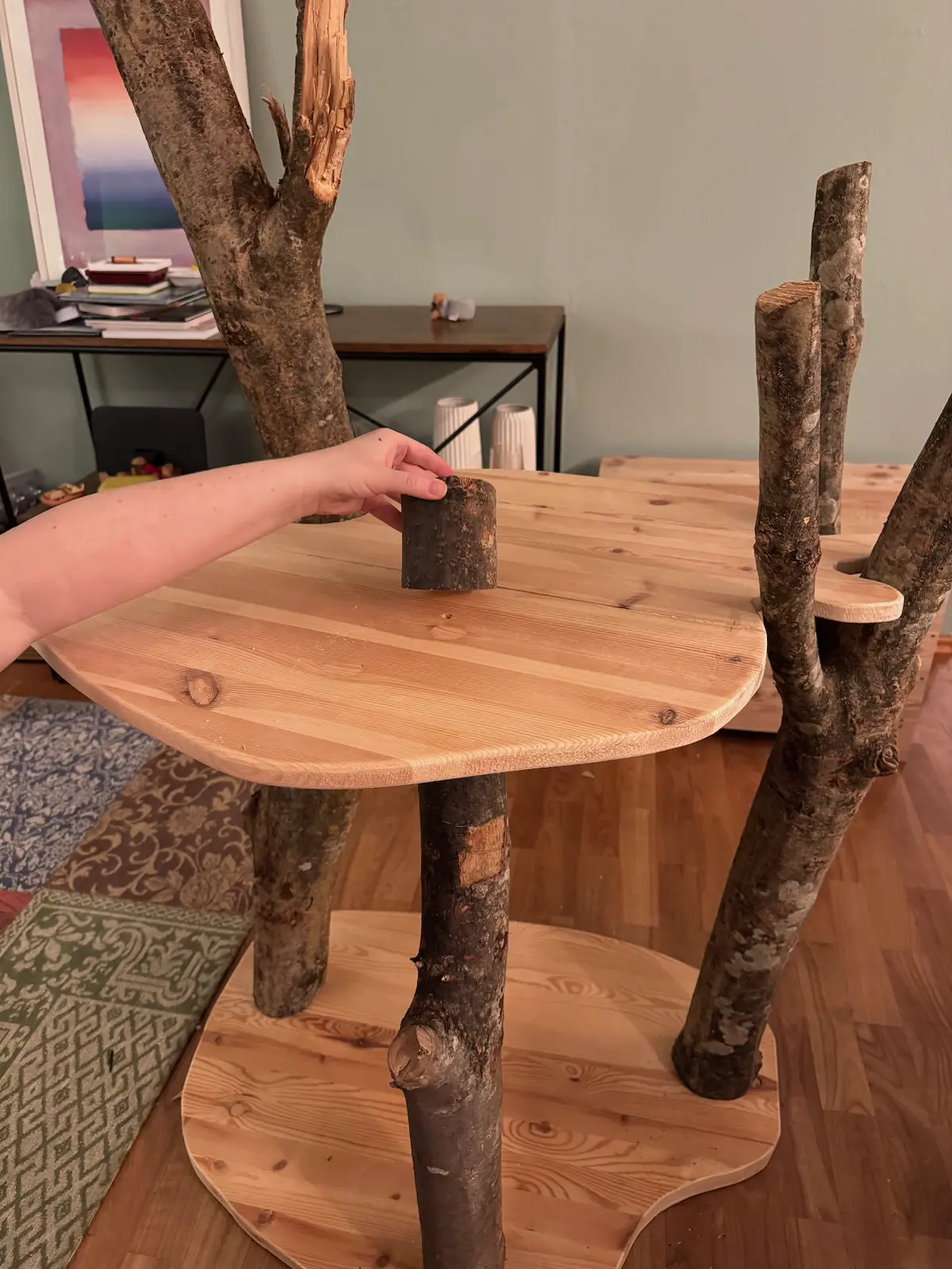 XXL Kratzbaum mit Baumstmmen DIY  Ikea-Upcycling-Anleitung