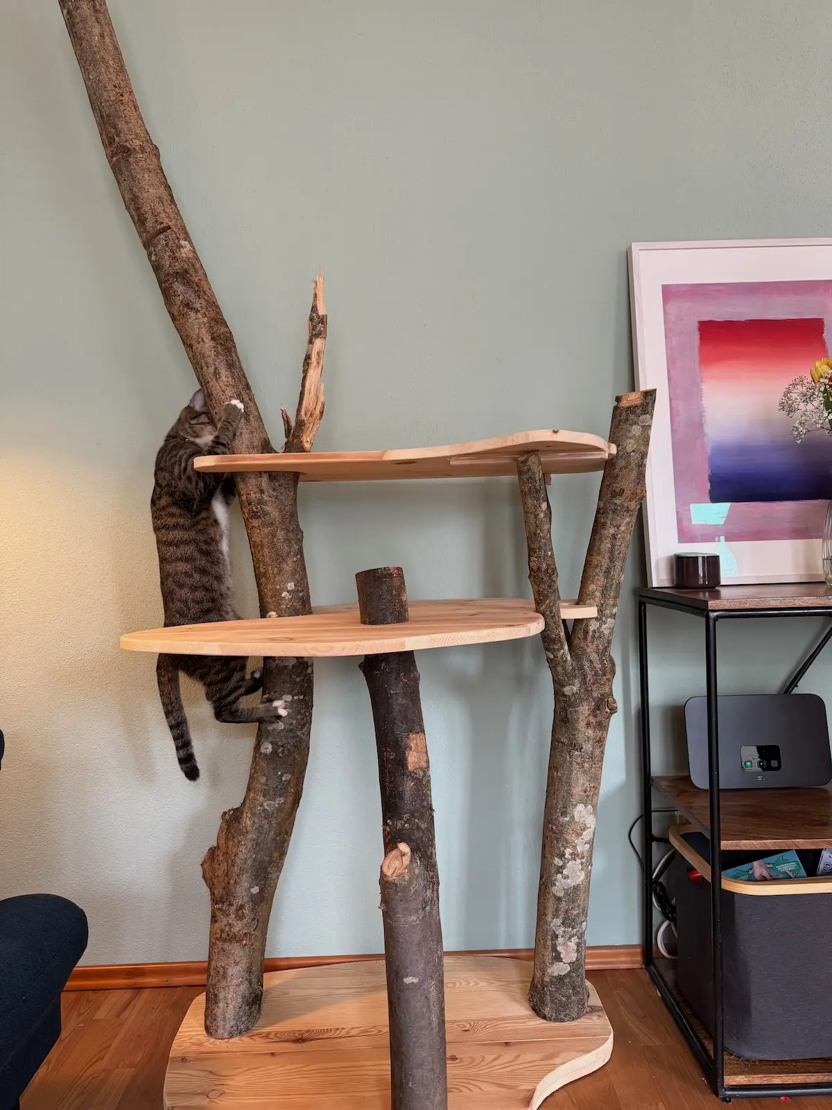 XXL Kratzbaum mit Baumstmmen DIY  Ikea-Upcycling-Anleitung