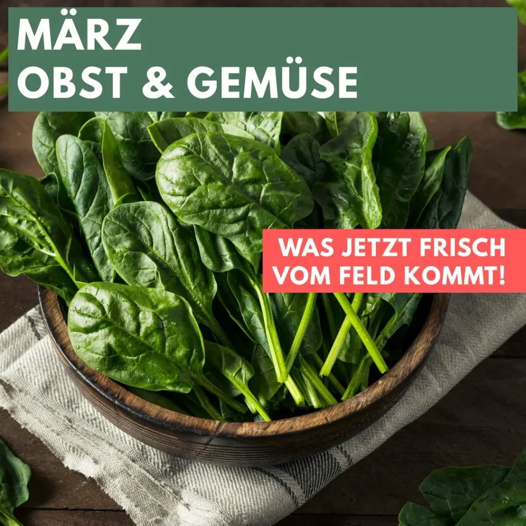 Spinat in einer Holzschüssel