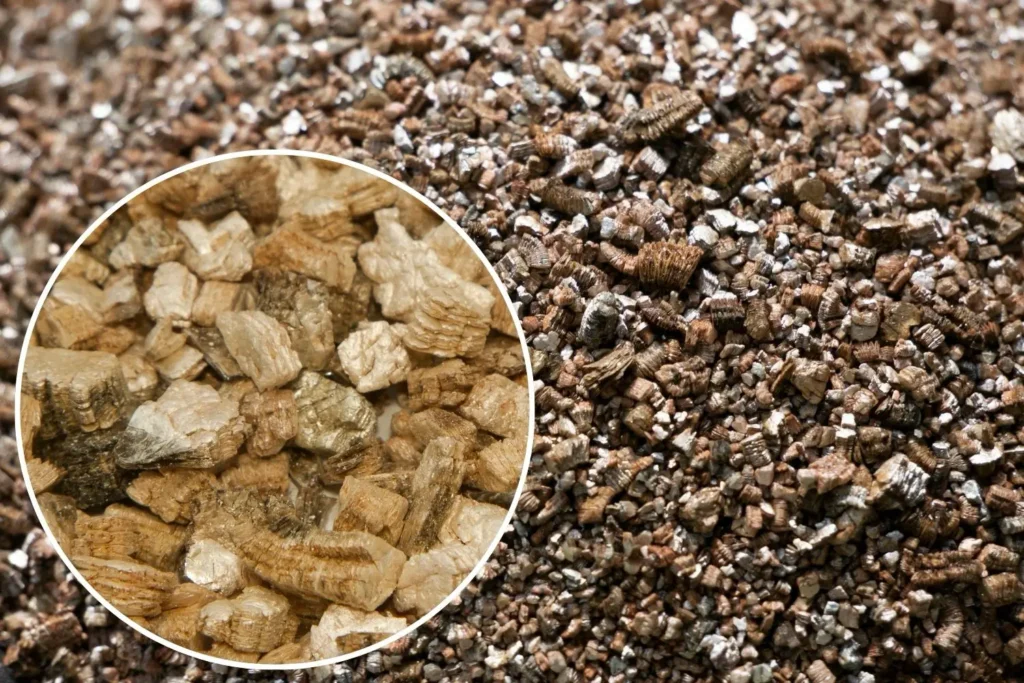 Nahaufnahme von Vermiculite-Granulat Struktur