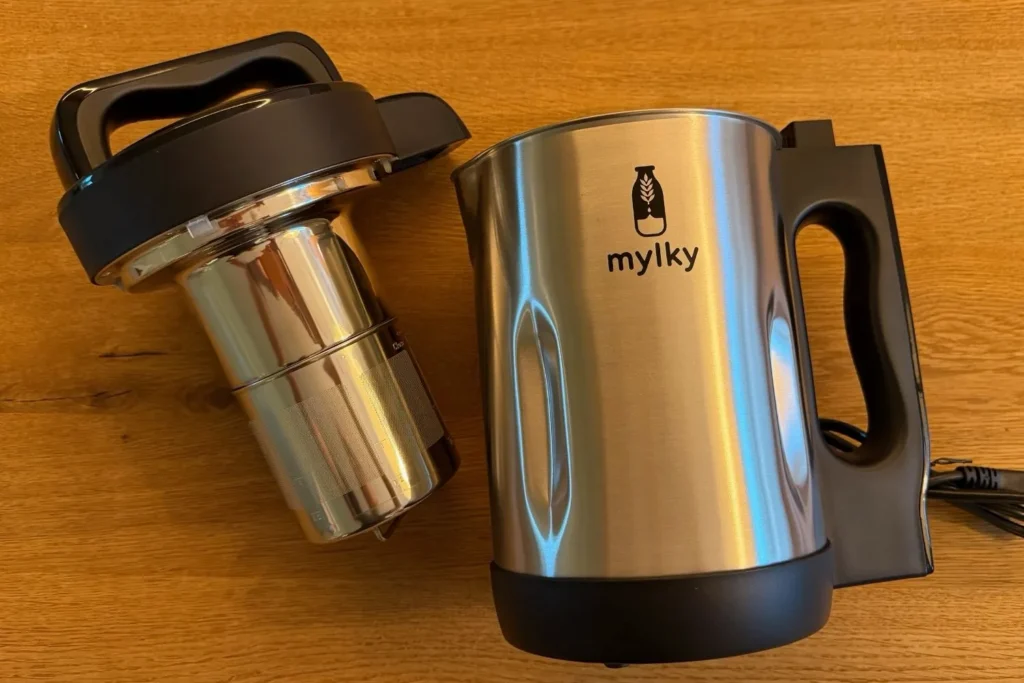 Mylky Pflanzenmilch-Maker mit Filterkorb und Edelstahlbehälter