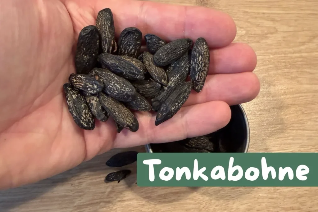Tonkabohnen als Zutat für Mandelmilch Aroma