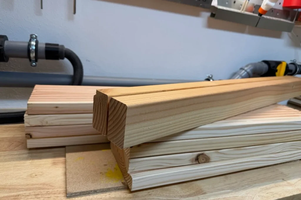 Douglasie Terrassendielen und Kanthölzer als Material für ein DIY Hochbeet