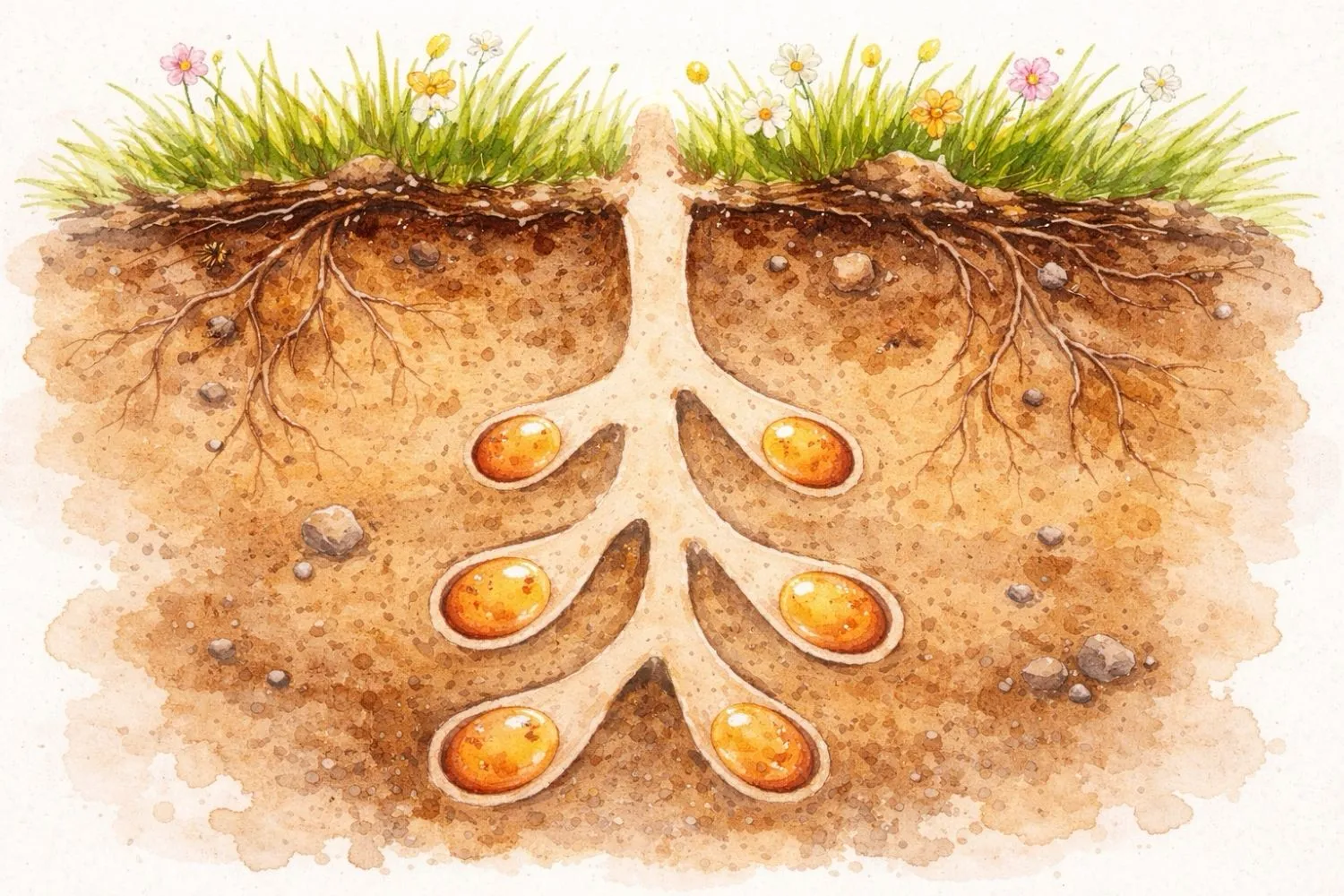 Erdnistende Wildbienen im Garten fördern