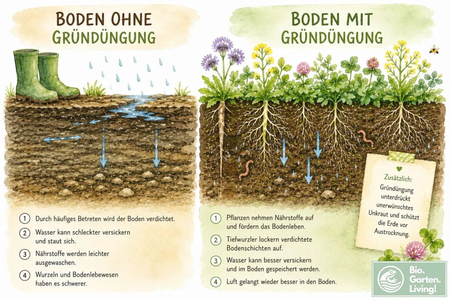 Gründüngung: So verbesserst du deinen Boden natürlich