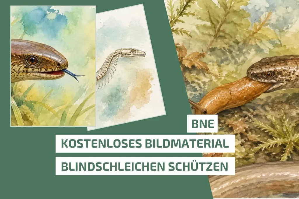 Kostenloses BNE-Bildmaterial zu Körperbau und Nahrung der Blindschleiche