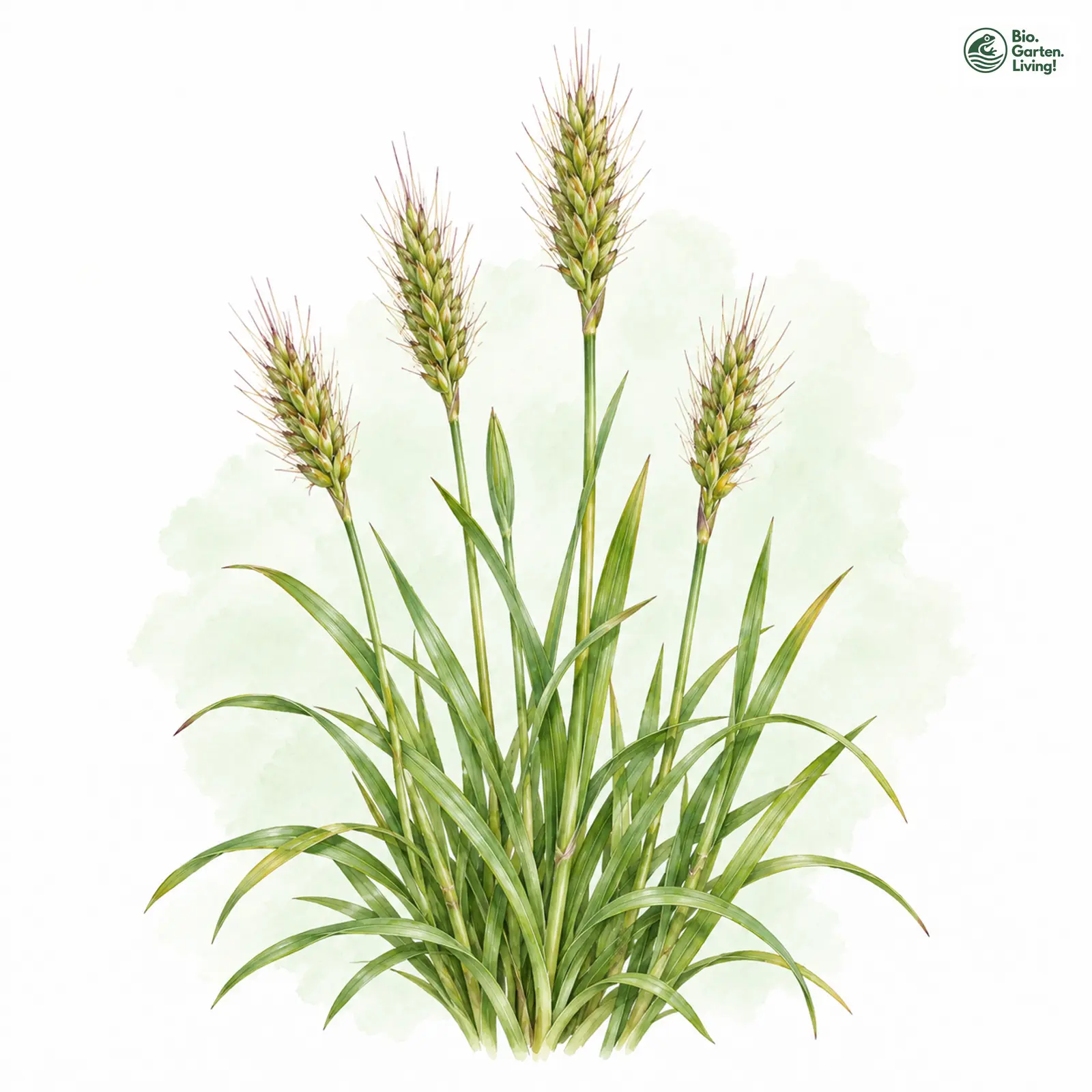 Aquarellzeichnung: Alpen-Ruchgras (Anthoxanthum nipponicum)