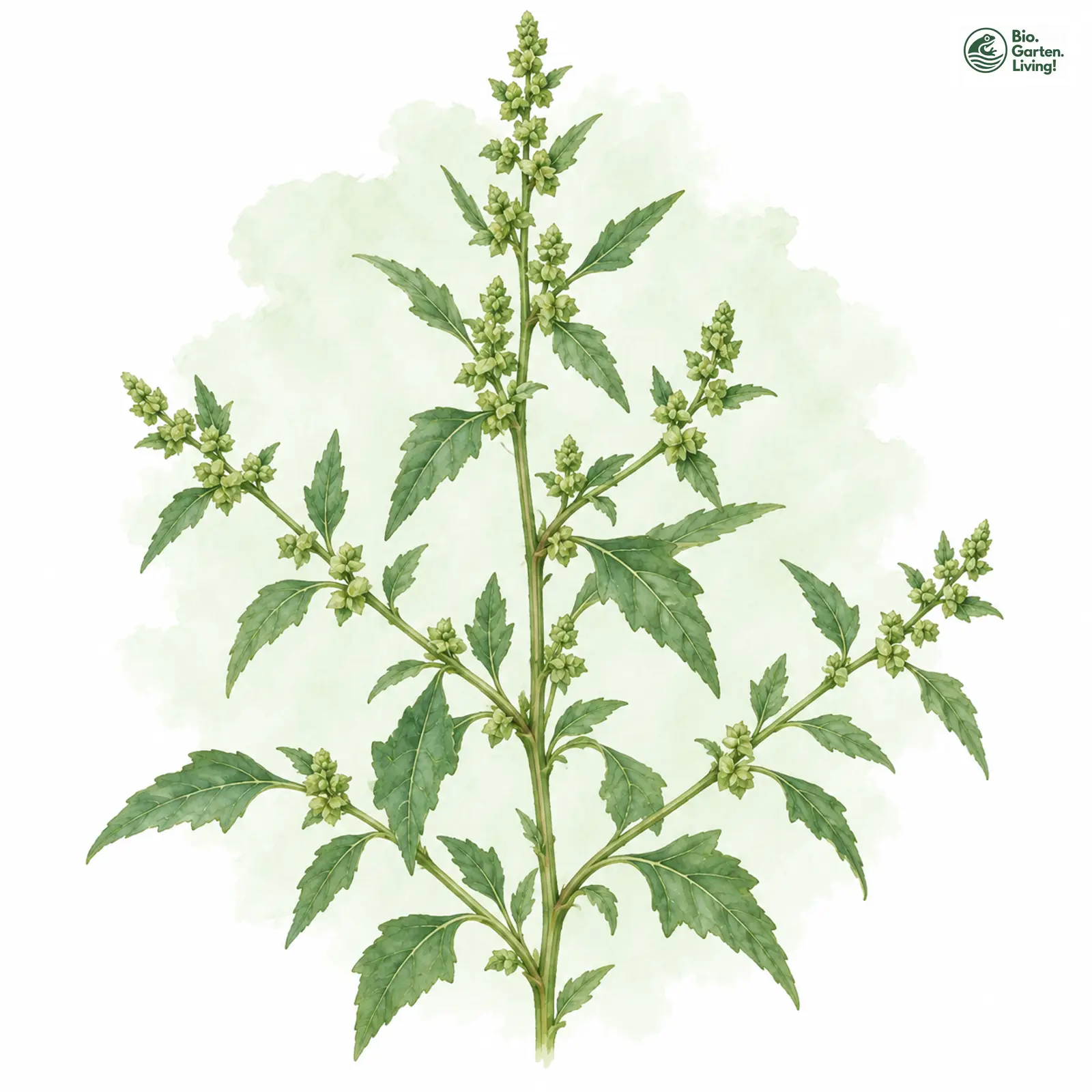 Aquarellzeichnung: Spreizende Melde (Atriplex patula)