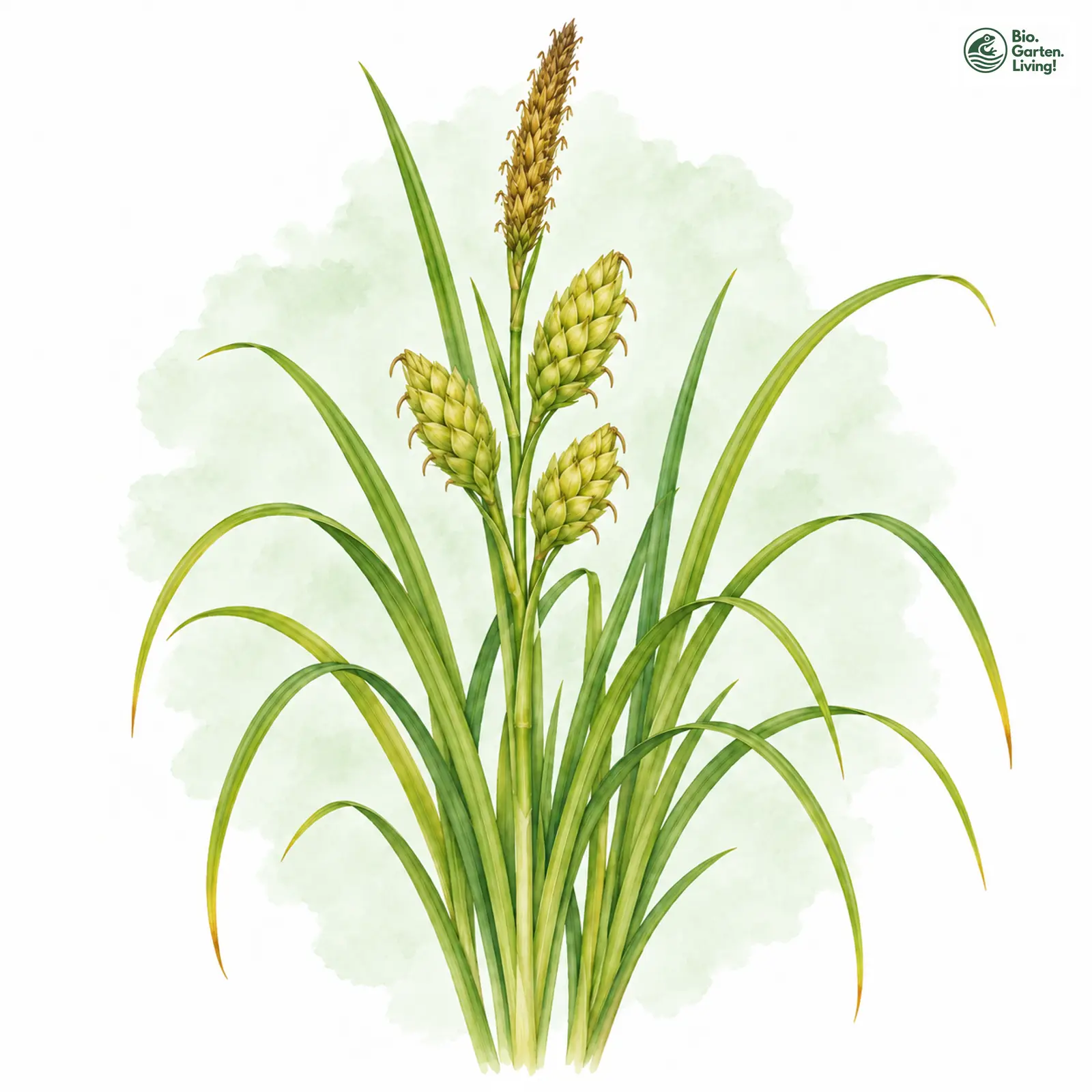 Aquarellzeichnung: Gelb-Segge (Carex flava (im engeren Sinne))