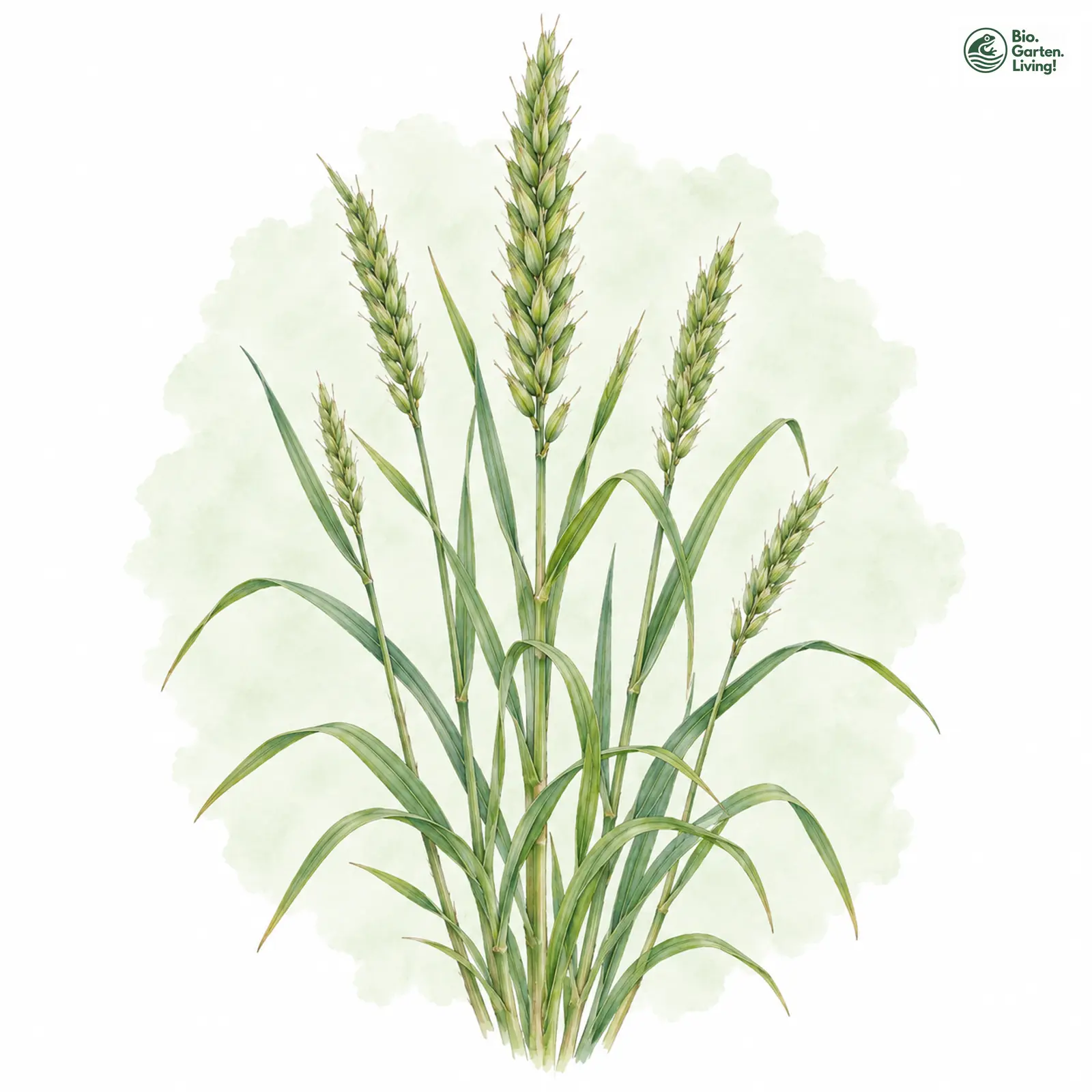 Aquarellzeichnung: Stachelspelzige Quecke (Elymus mucronatus)