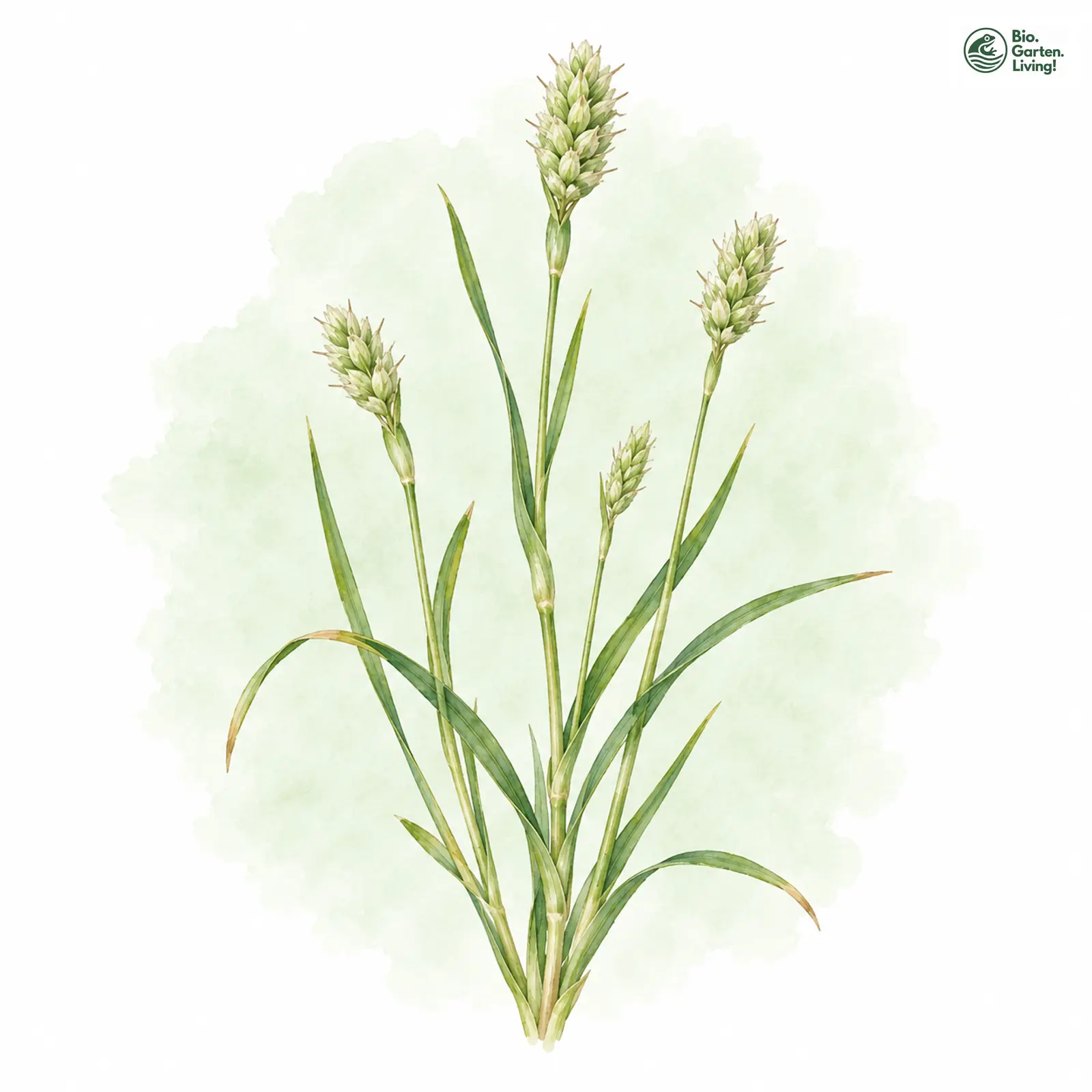 Aquarellzeichnung: Sand-Lieschgras (Phleum arenarium)