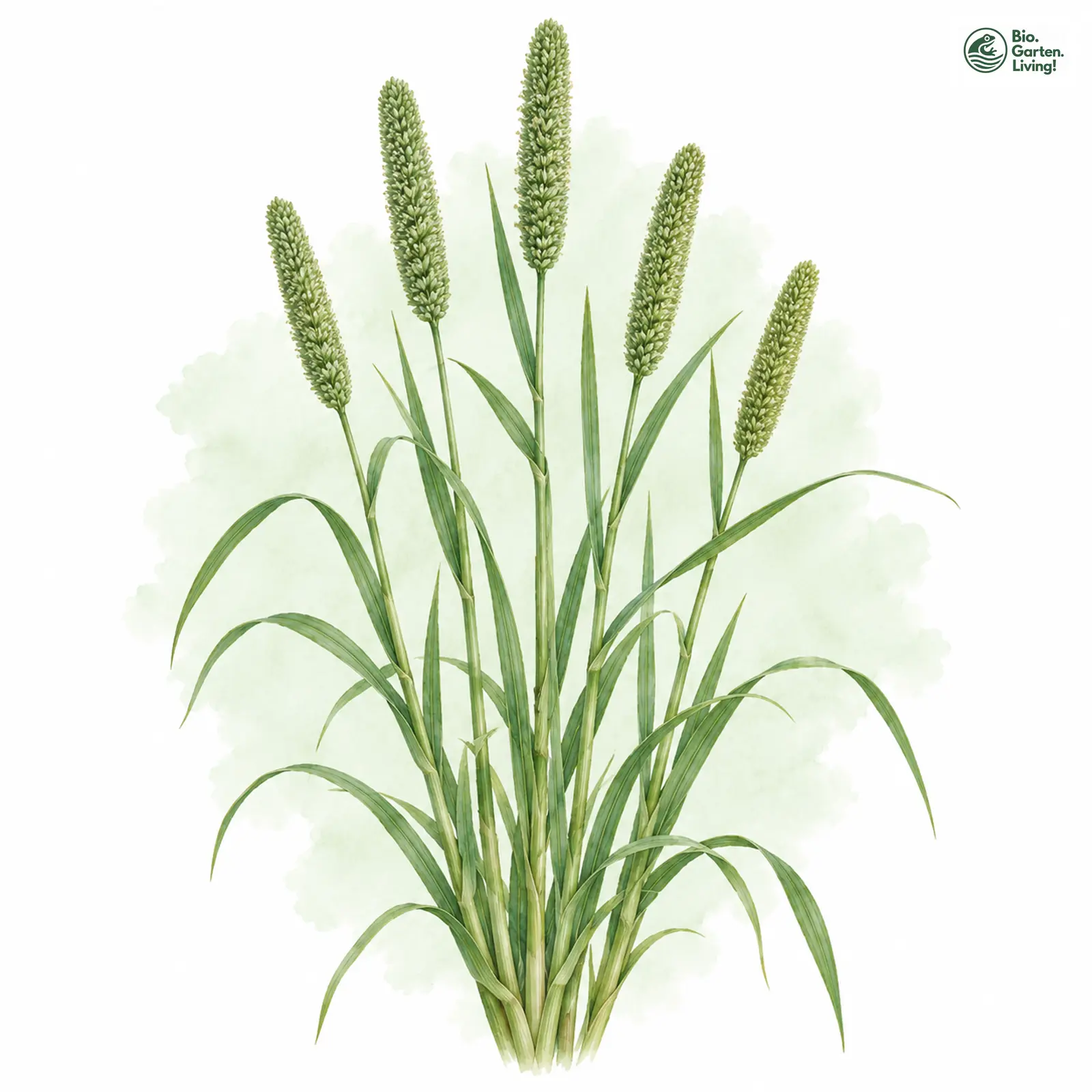Aquarellzeichnung: Wiesen-Lieschgras (Phleum pratense (im engeren Sinne))