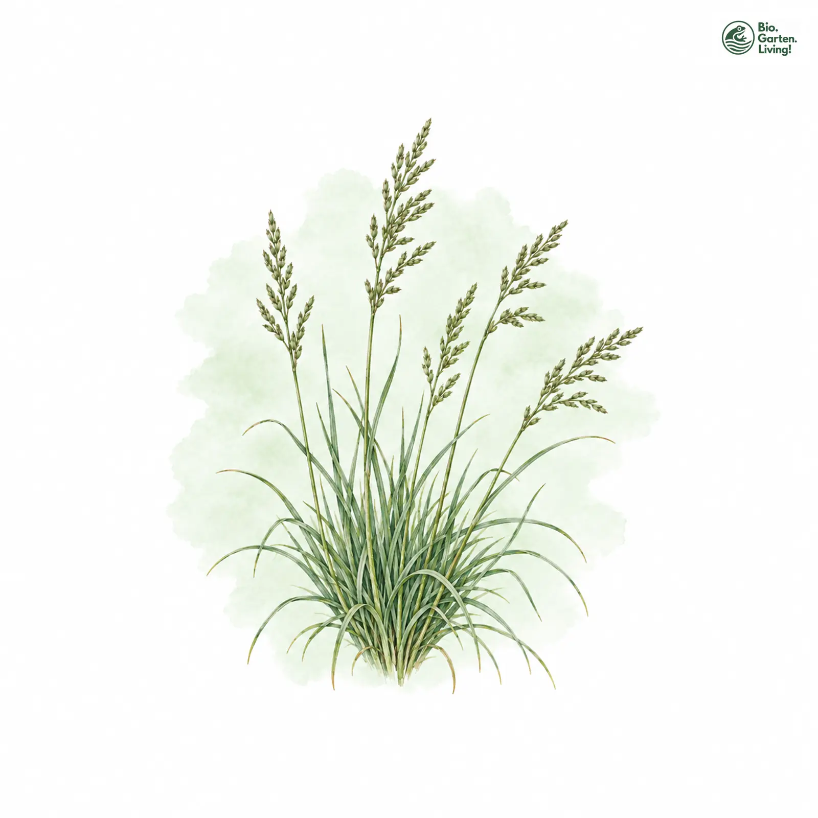 Aquarellzeichnung: Haar-Salzschwaden (Puccinellia capillaris)