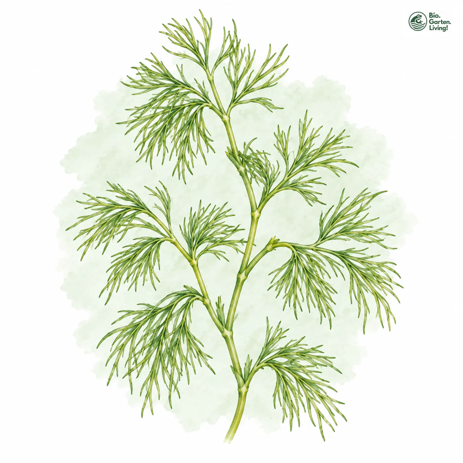 Aquarellzeichnung: Haarblättriger Wasser-Hahnenfuß (Ranunculus trichophyllus (im weiteren Sinne))