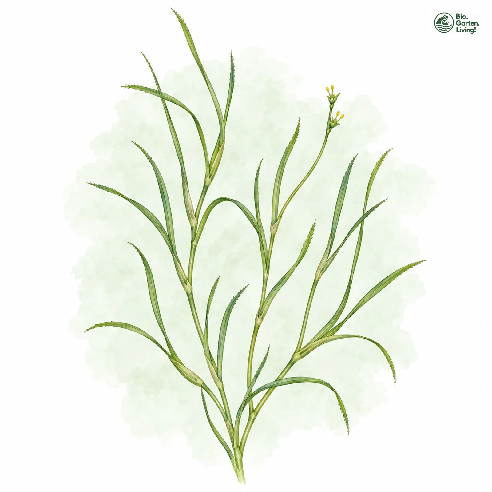 Aquarellzeichnung: Meeres-Salde (Ruppia maritima)