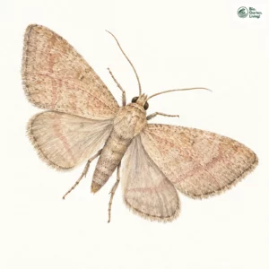Aquarell: Magerrasen-Hauhechelspanner