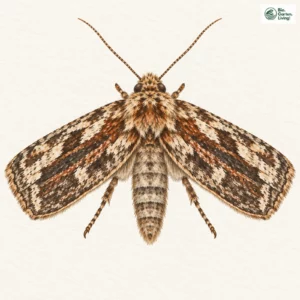 Aquarell: Gebüschflur-Bodeneule