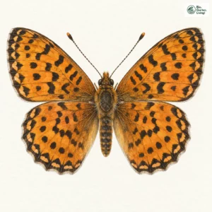 Aquarell: Randring-Perlmuttfalter