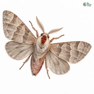 Aquarell: Rostbrauner Rauhfußspinner