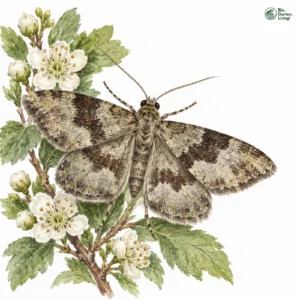 Aquarell: Grüngrauer Labkraut-Blattspanner