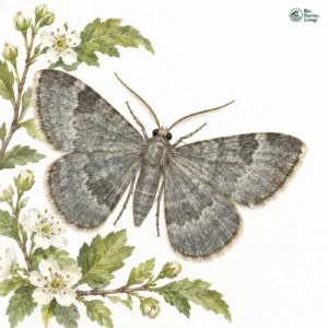 Aquarell: Labkraut-Alpen-Blattspanner