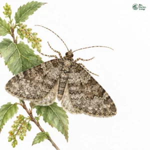 Aquarell: Kollars Bergwald-Blattspanner