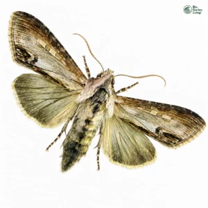 Aquarell: Astern-Mönch