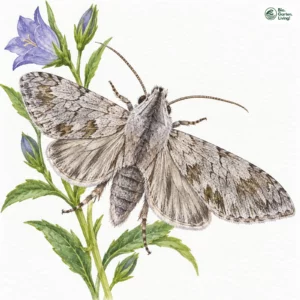 Aquarell: Glockenblumen-Mönch