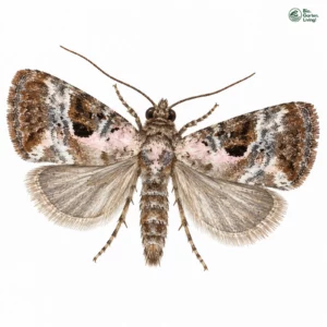 Aquarell: Marmoriertes Gebüscheulchen