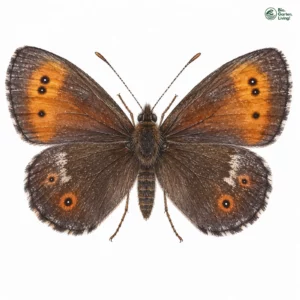 Aquarell: Weißbindiger Bergwald-Mohrenfalter