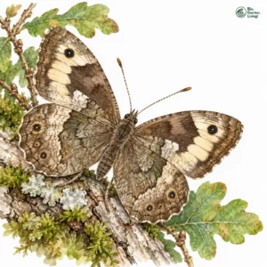 Aquarell: Großer Waldportier