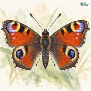 Aquarell: Tagpfauenauge
