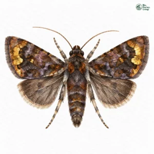 Aquarell: Wiesenrauten-Goldeule
