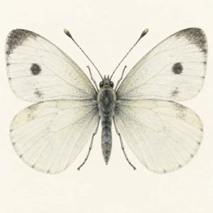 Aquarell: Schmalflügel-Weißling