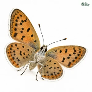 Aquarell: Brauner Feuerfalter