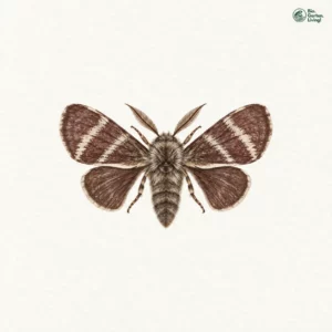 Aquarell: Alpen-Ringelspinner