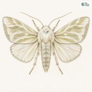 Aquarell: Weißgelbe Wieseneule