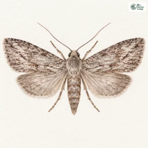 Aquarell: Schmalflügeliger Heidekrautspanner