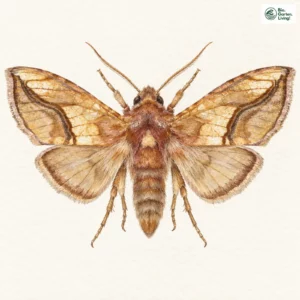 Aquarell: Große Wiesenrauten-Goldeule
