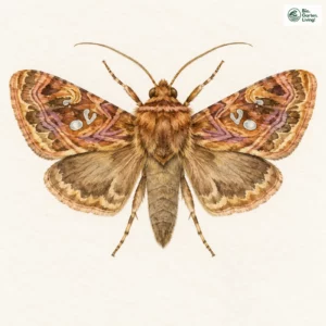 Aquarell: Espers Wiesenrauten-Silbereule