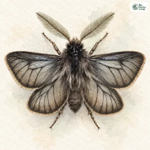 Aquarell: Trauerspinner