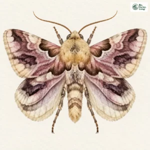 Aquarell: Rittersporn-Sonneneule