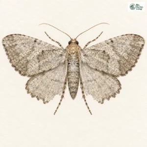 Aquarell: Grauer Heckenspanner
