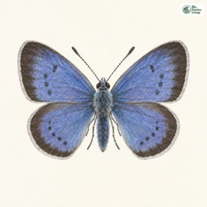 Aquarell: Ginster-Bläuling