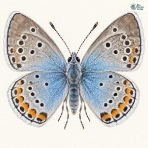 Aquarell: Prächtiger Bläuling