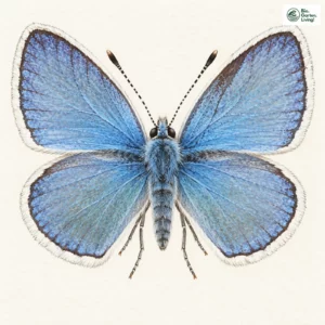 Aquarell: Wundklee-Bläuling