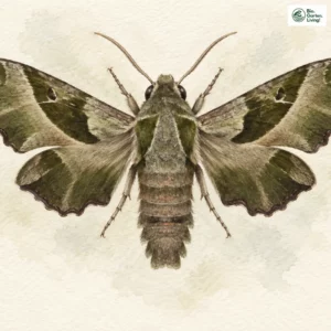 Aquarell: Nachtkerzenschwärmer