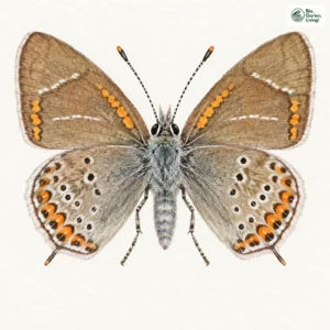 Aquarell: Ulmen-Zipfelfalter