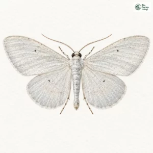 Aquarell: Weißer Magerrasen-Kleinspanner