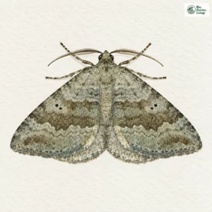 Aquarell: Zweipunkt-Wellenstriemenspanner